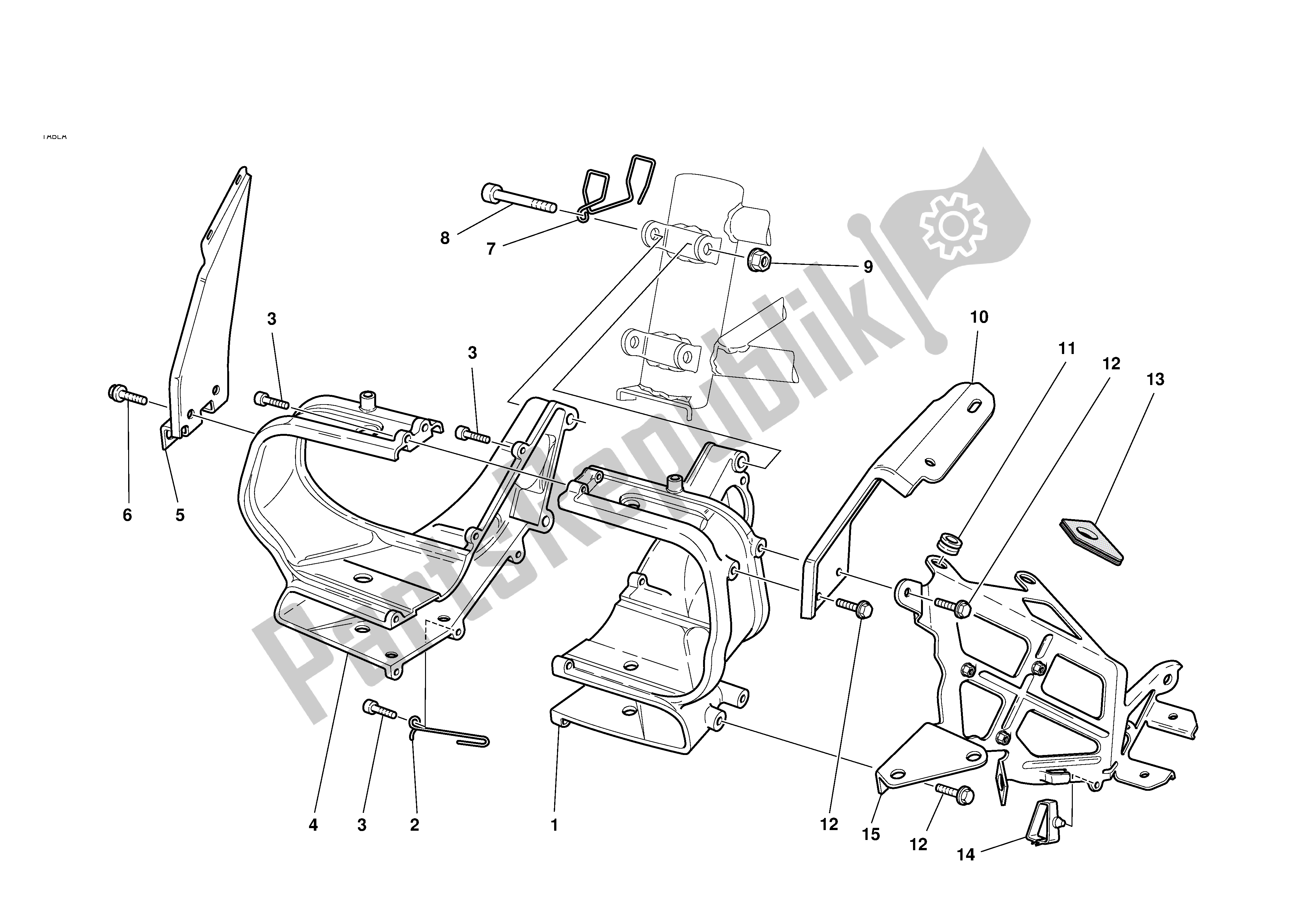 Todas las partes para Soporte De Faro de Ducati Sporttouring 2 944 2001