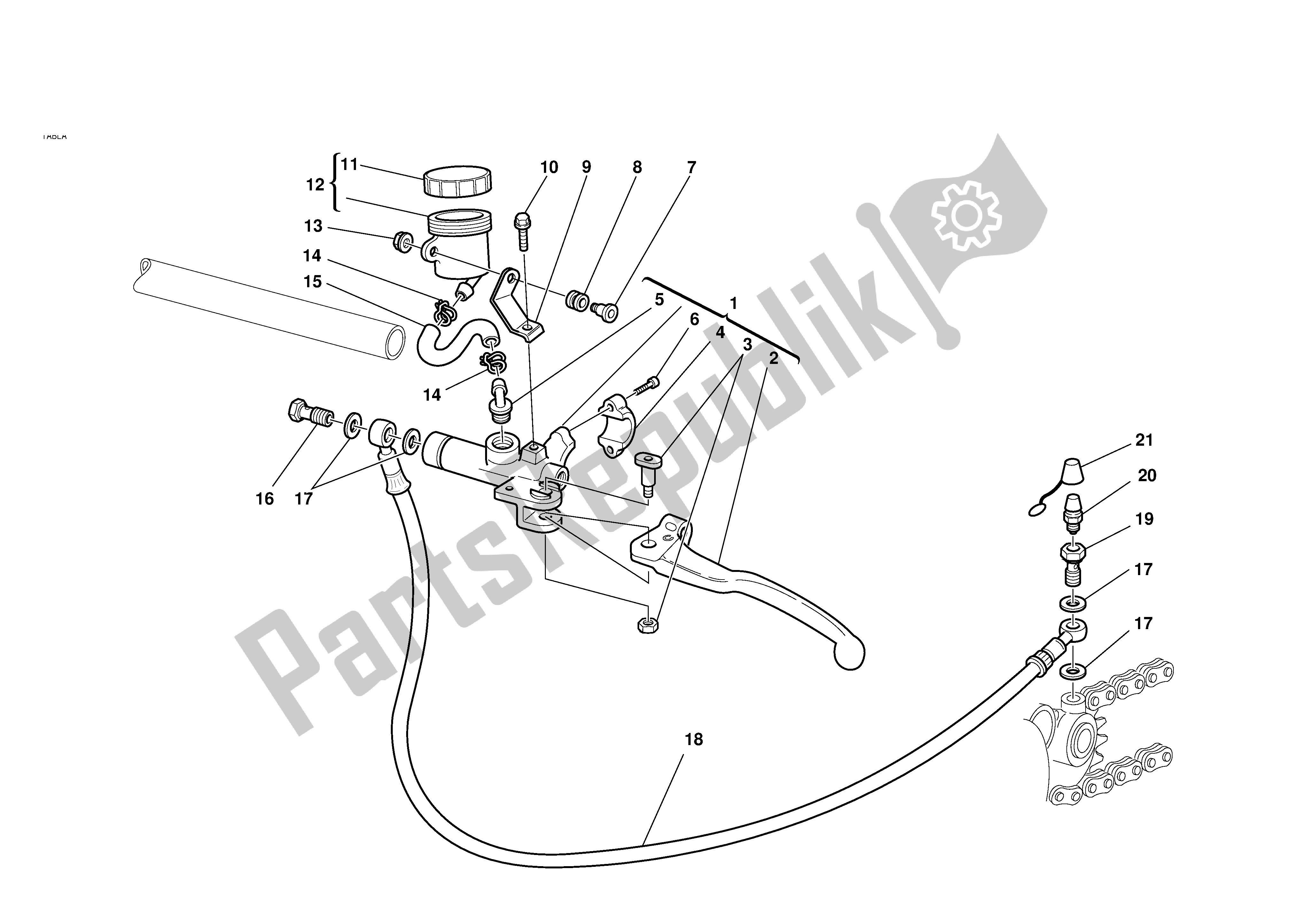 Todas las partes para Control De Embrague de Ducati Sporttouring 2 944 2001