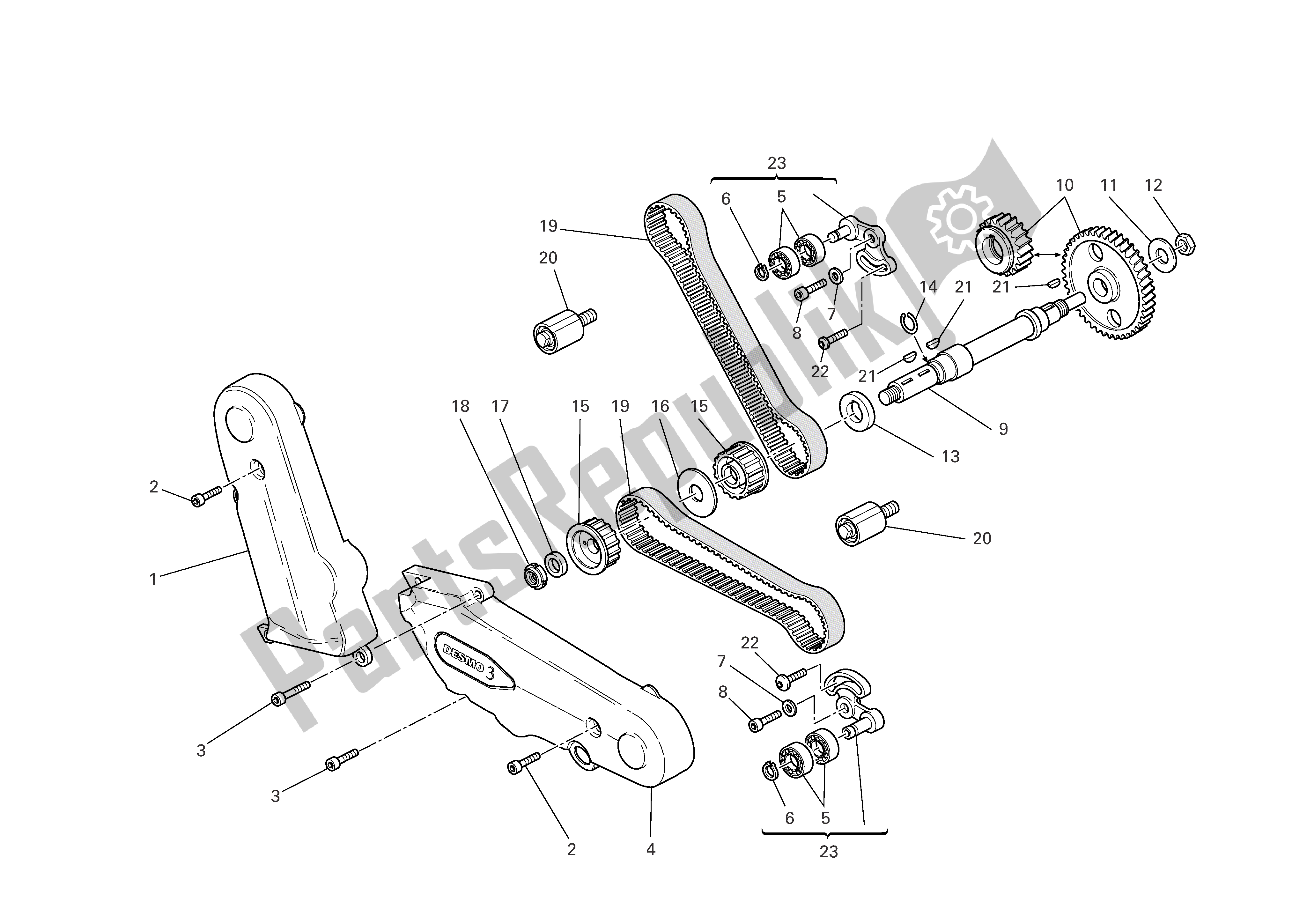 Tutte le parti per il Sincronizzazione del Ducati Sporttouring 3 1000 2004