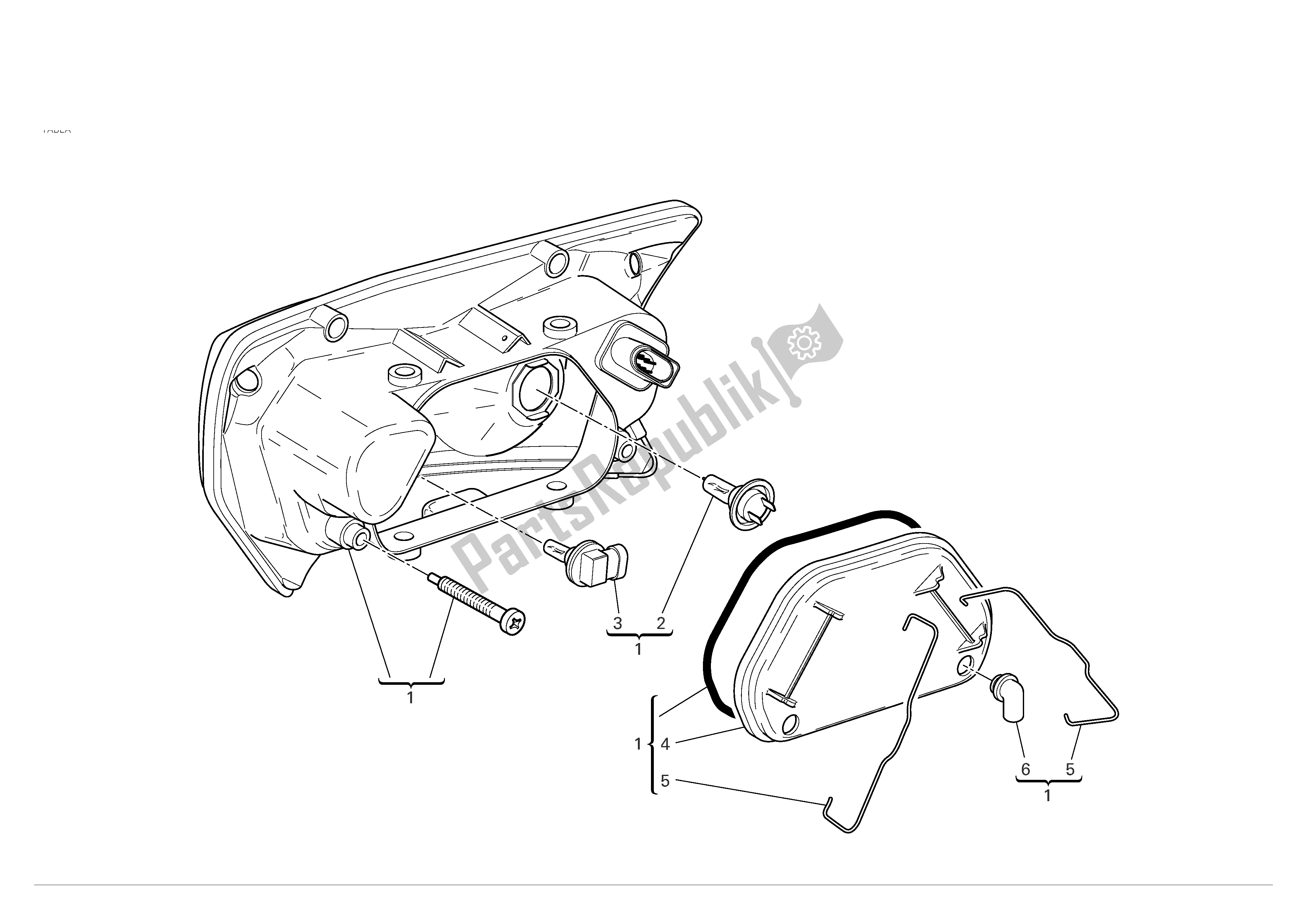 Todas las partes para Faro Delantero de Ducati Sporttouring 3 1000 2004 - 2007