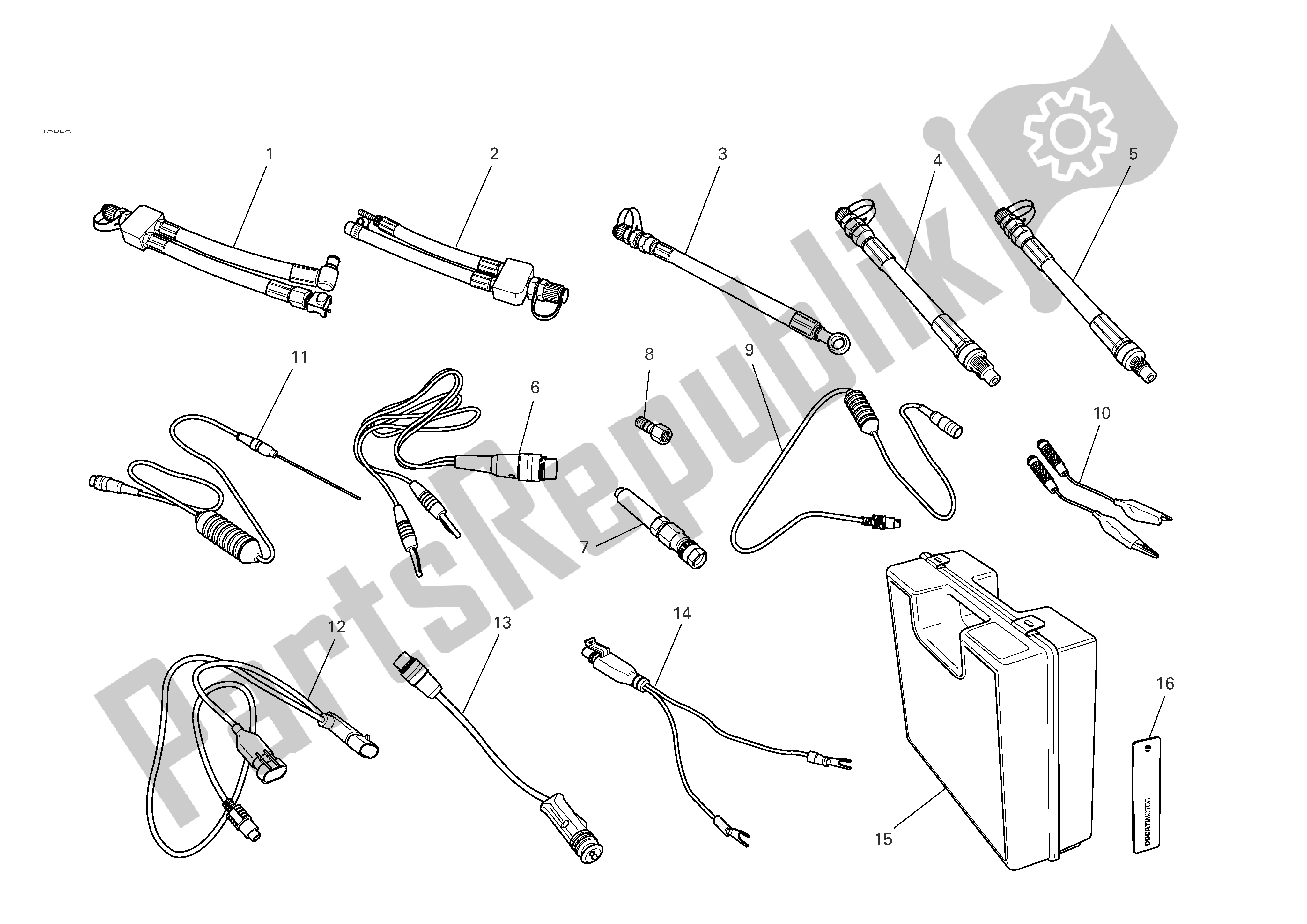 Tutte le parti per il Strumenti Speciali Per Officina del Ducati Sporttouring 3 1000 2004 - 2007