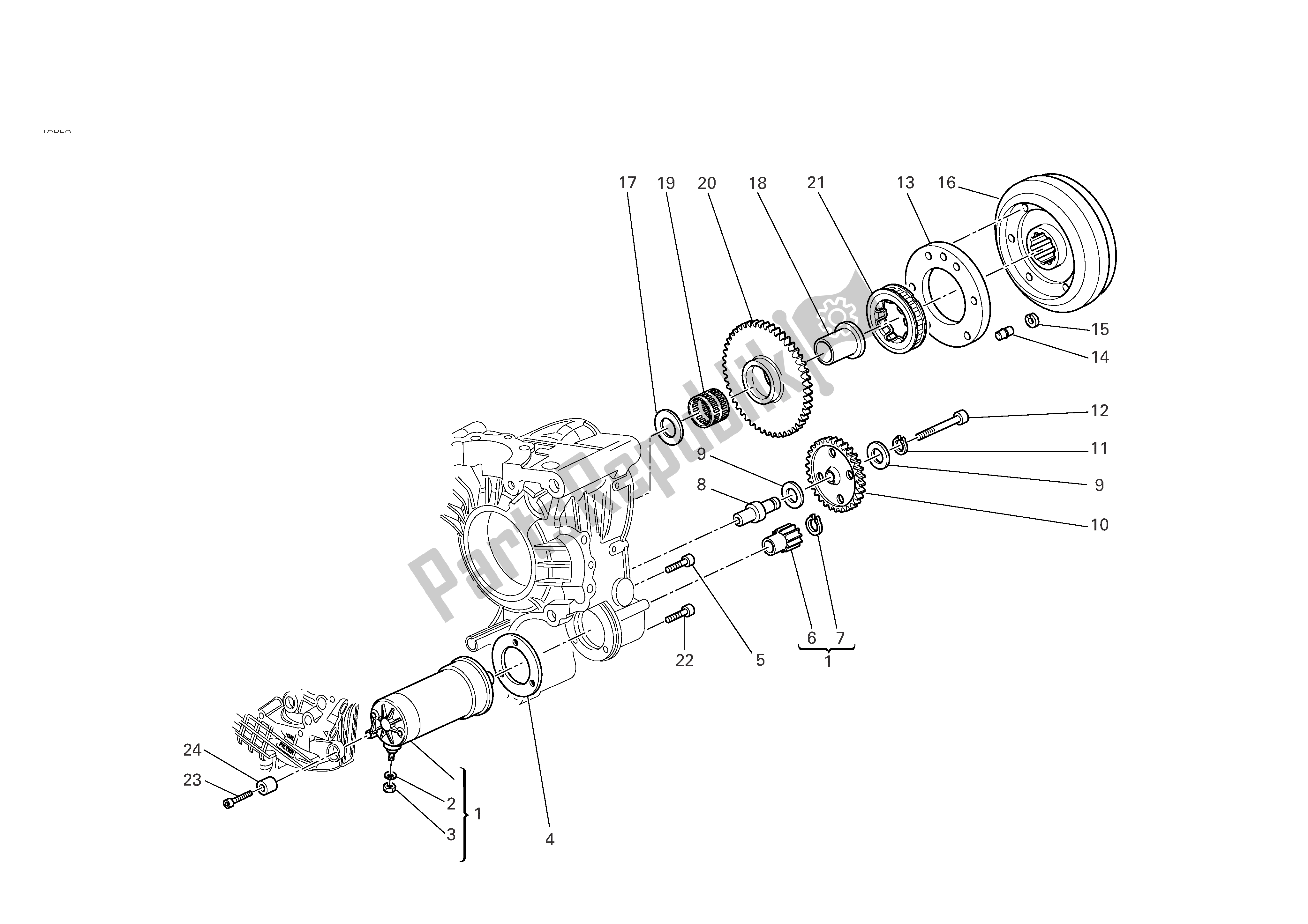 Tutte le parti per il Andignition Avviamento Elettrico del Ducati Sporttouring 3 1000 2004 - 2007