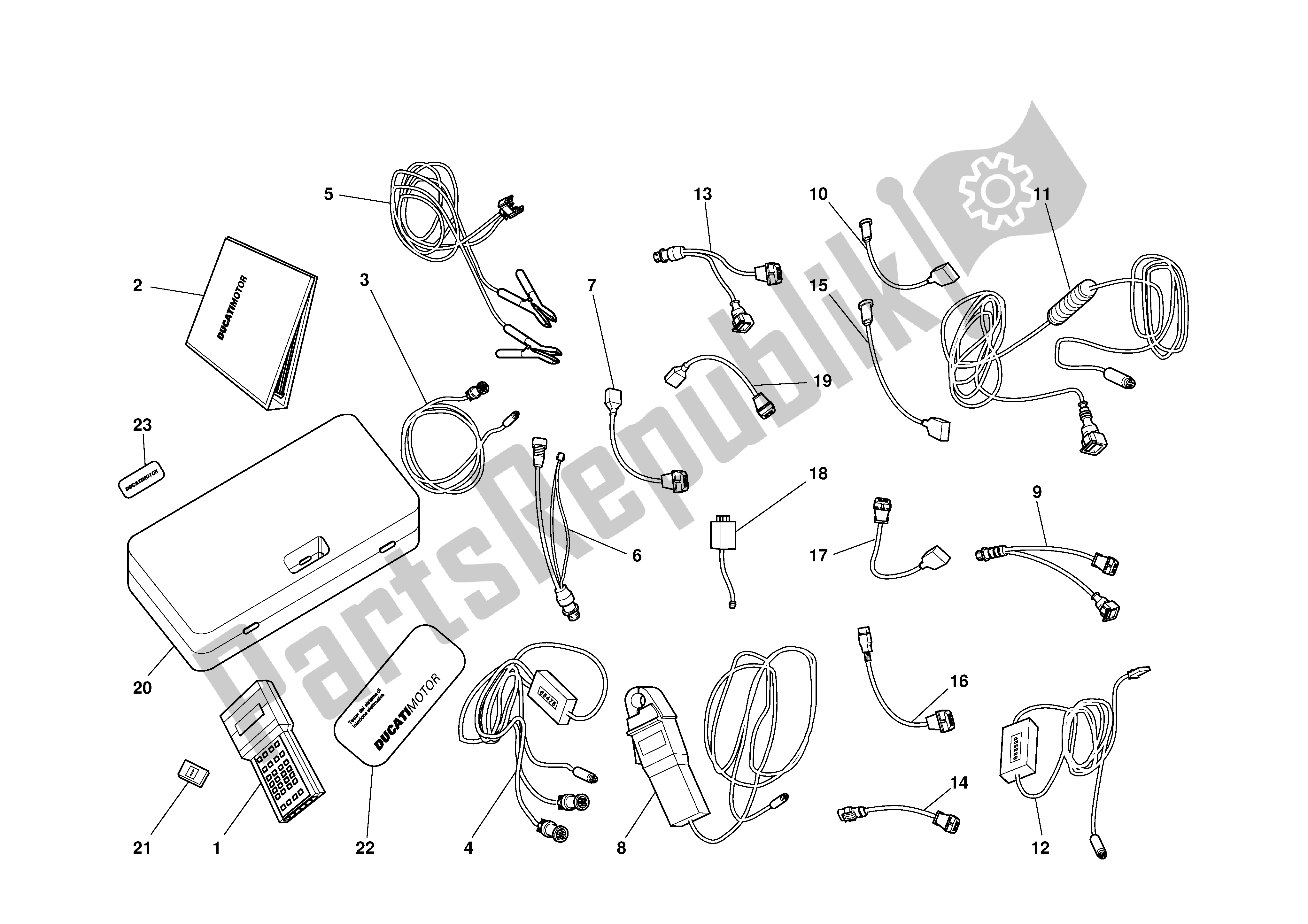 Tutte le parti per il Diagnosi Testermatesi del Ducati Sporttouring 4 916 2001