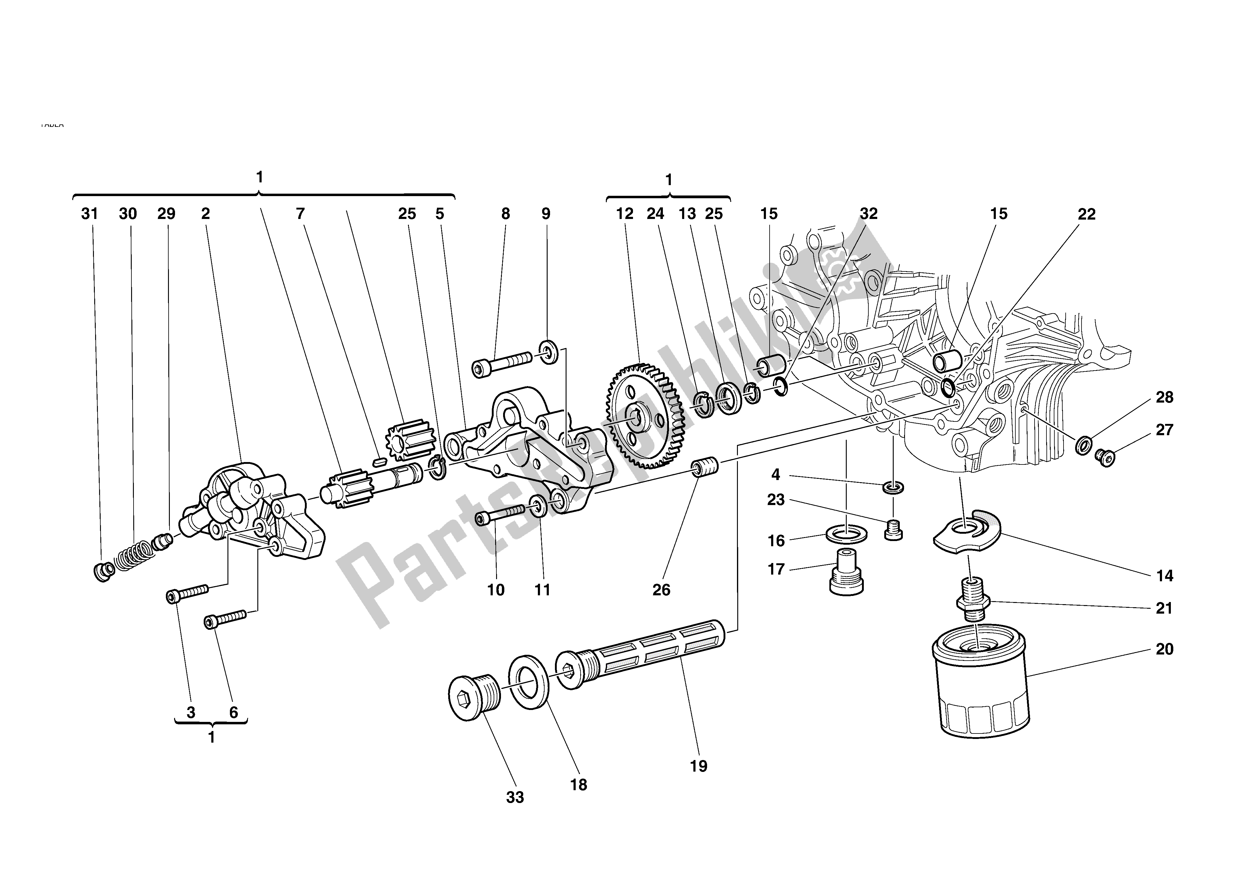 Tutte le parti per il Filtri E Pompa Dell'olio del Ducati Sporttouring 4 S 996 2002