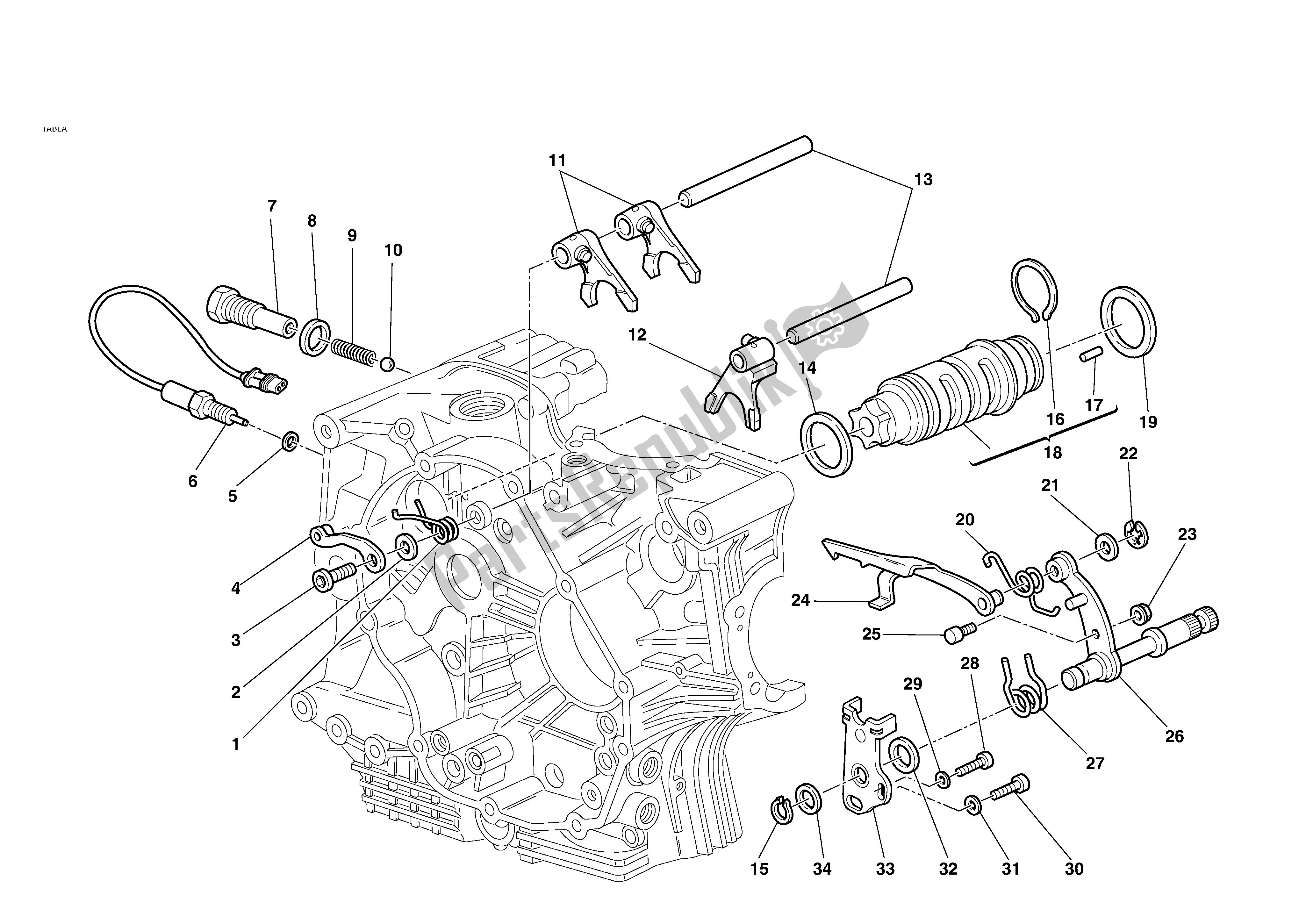 Todas las partes para Cambio De Marcha de Ducati Sporttouring 4 S 996 2004