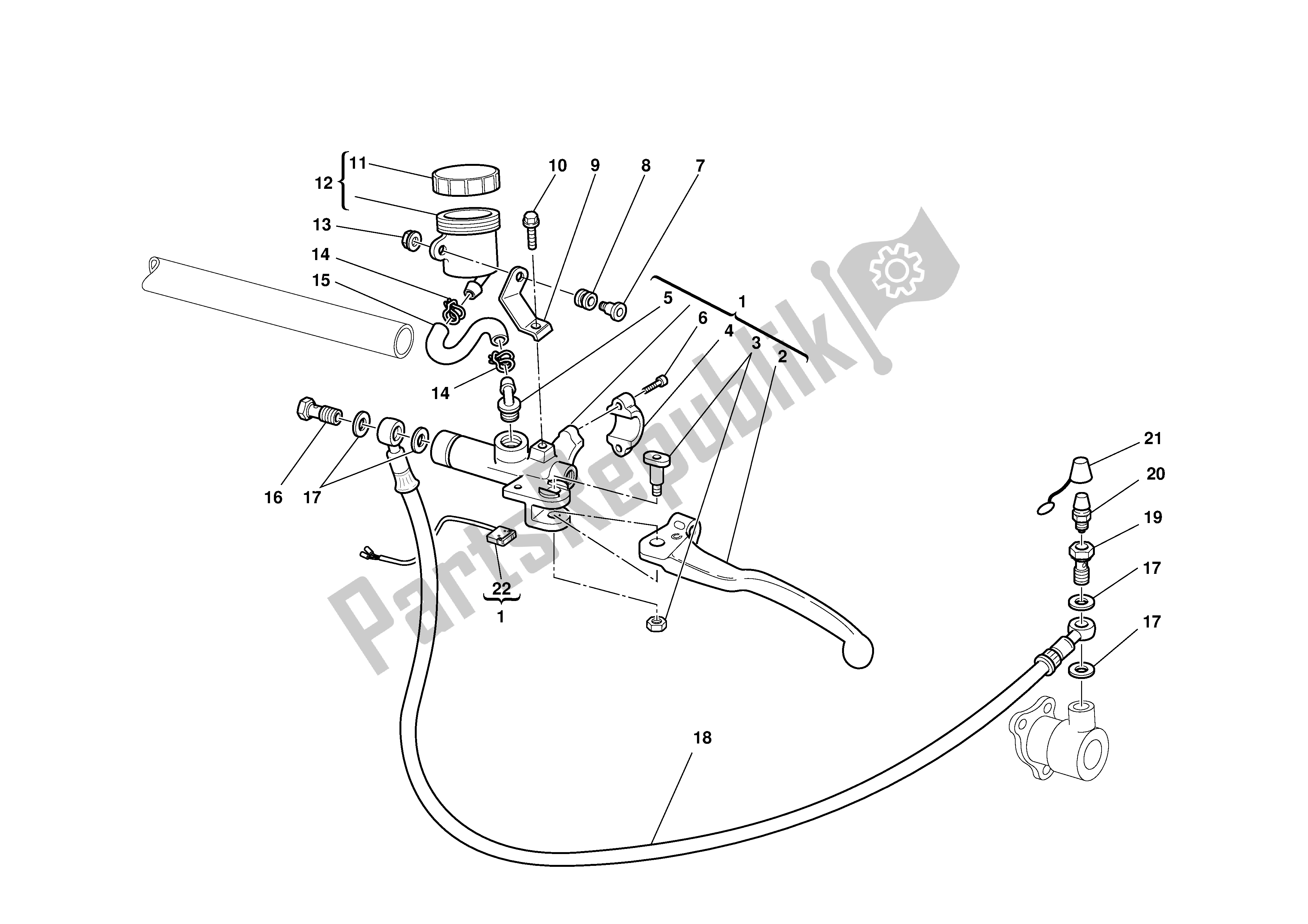 All parts for the Clutch Control of the Ducati Sporttouring 4 S ABS 996 2003