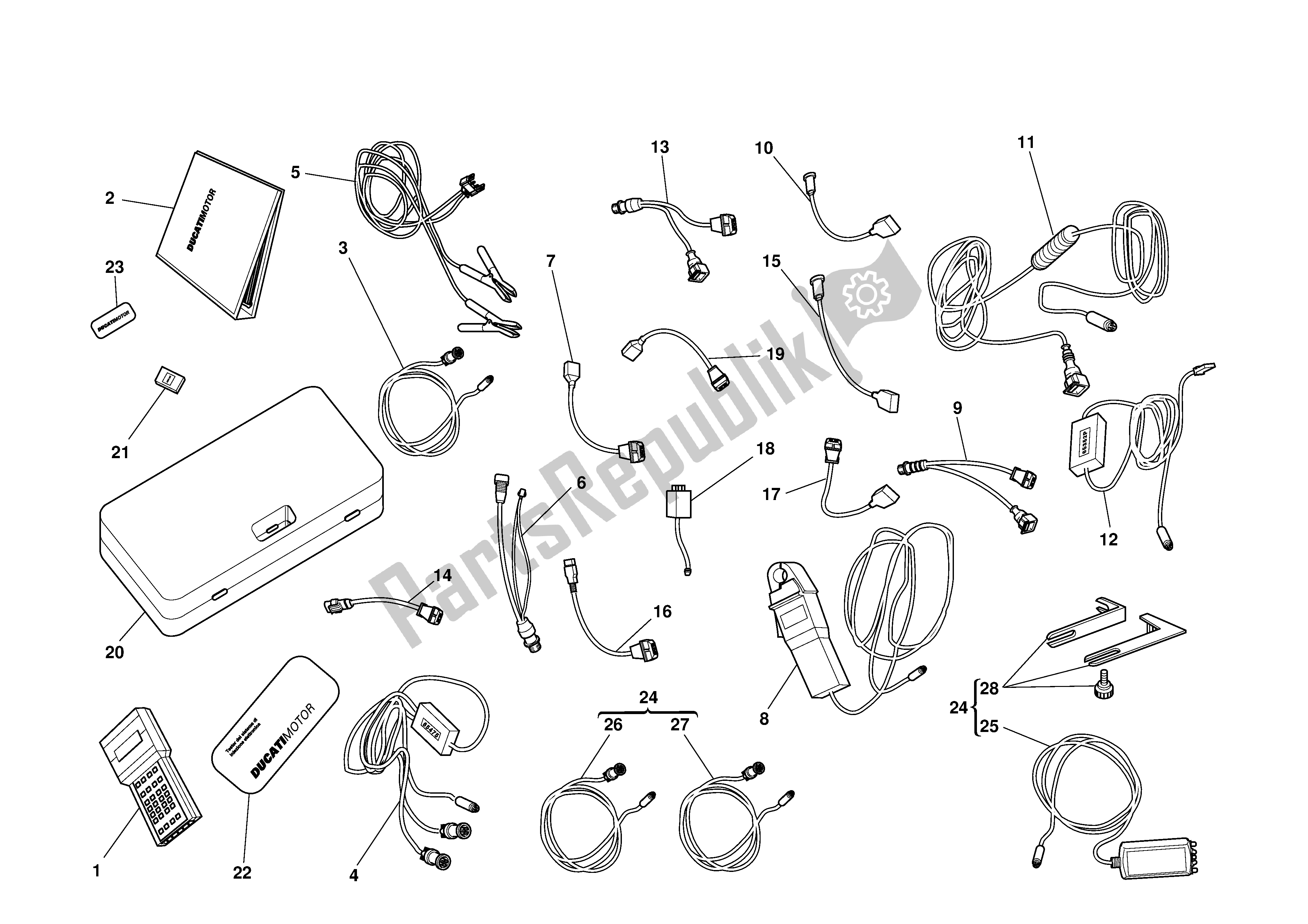 Tutte le parti per il Diagnosi Testermatesi del Ducati Sporttouring 4 S ABS 996 2003