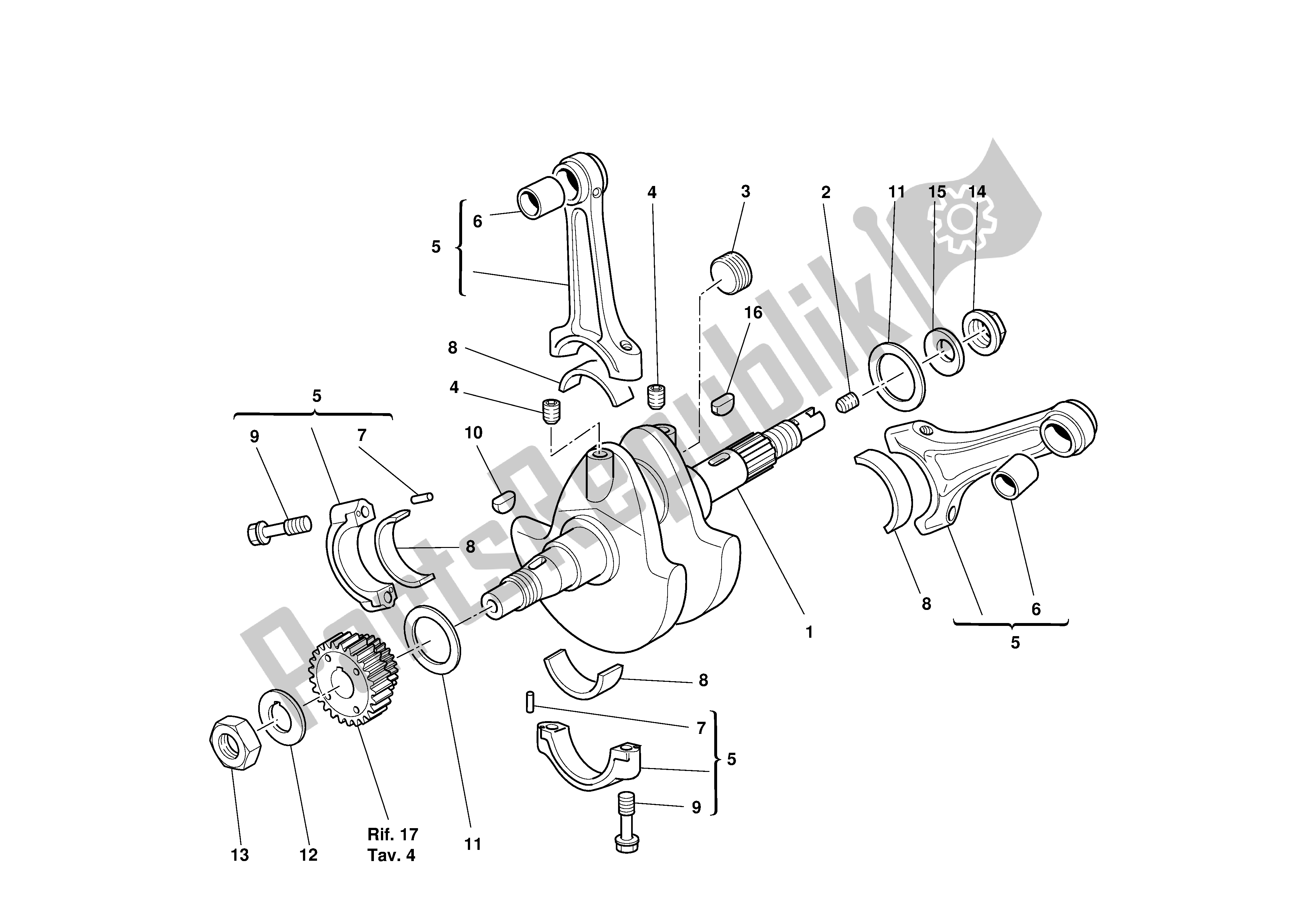 Todas las partes para Cigüeñal de Ducati Sporttouring 4 S ABS 996 2003