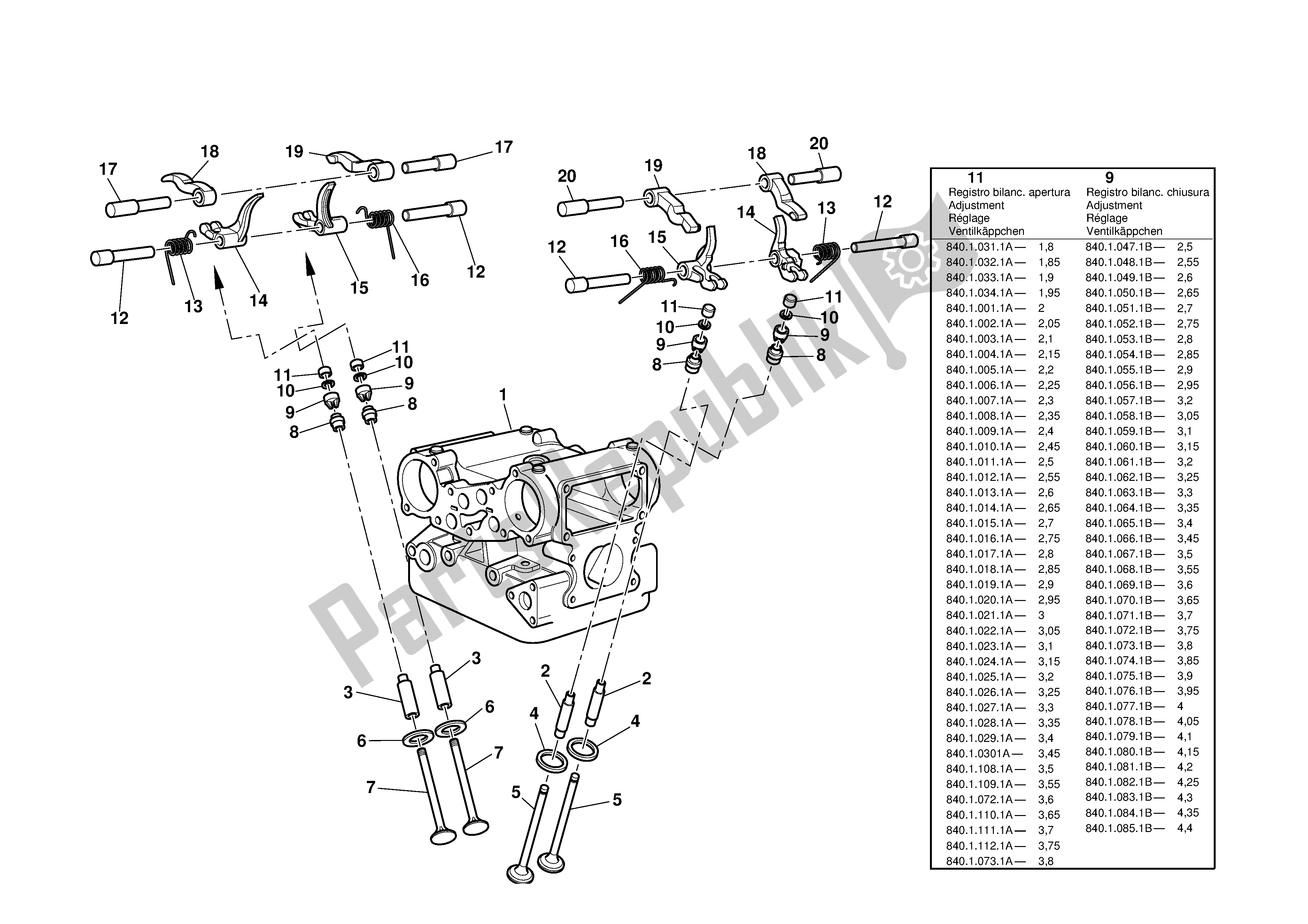 Tutte le parti per il Testa del Ducati Sporttouring 4 S ABS 996 2003