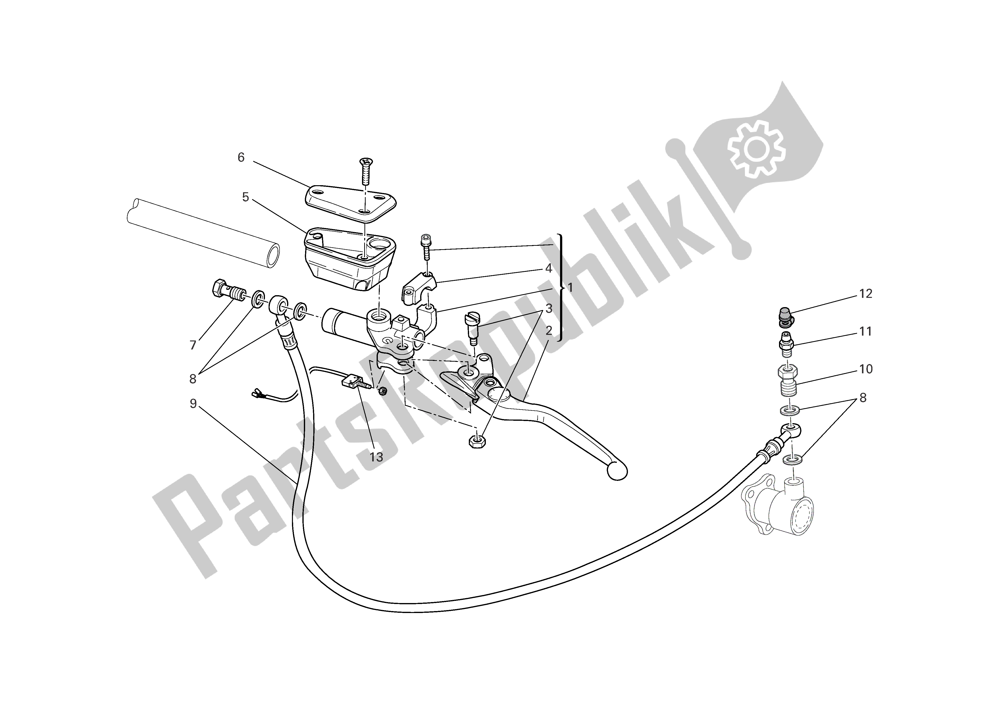 Todas las partes para Control De Embrague de Ducati Sporttouring 4 S ABS 996 2005