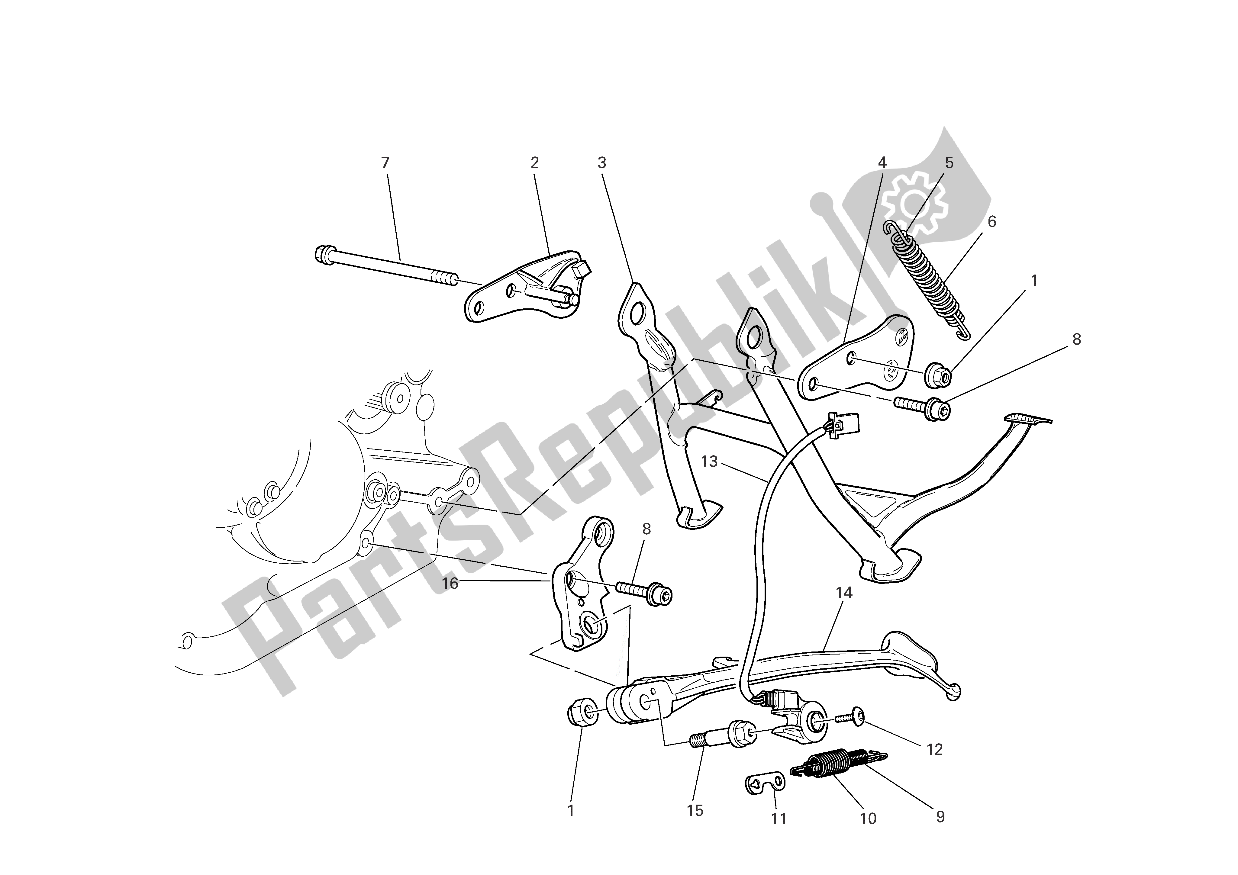 Todas las partes para Stands de Ducati Sporttouring 4 S ABS 996 2005