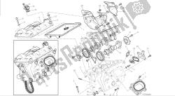 disegno 13a - testata verticale - fasatura [mod: 1199abs; xst: aus, bra, eur, fra, jap] gruppo motore