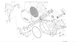 desenho 005 - embreagem - tampa do cárter lateral [mod: 1299; xst: aus, eur, fra] motor de grupo