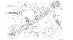 disegno 021 - semimanubri - ammortizzatore di sterzo [mod: 1299s; xst: aus, eur, fra, jap, twn] cornice di gruppo