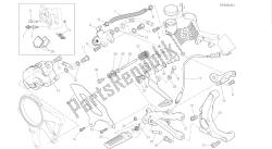 dessin 025 - freno posteriore [mod: 1299s; xst: aus, eur, fra, jap, twn] cadre de groupe