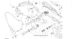 desenho 28a - forcellone posteriore [mod: 1299s; xst: aus, eur, fra, jap, twn] quadro de grupo