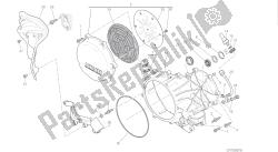 rysunek 005 - sprzęgło - boczna pokrywa skrzyni korbowej [mod: 1299s; xst: aus, eur, fra] grupa silnik