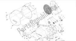 dessin 05a - couvercle de carter côté embrayage (jap) [mod: 899 abs; xst: jap, twn] moteur de groupe