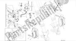 dessin 024 - freno anteriore [mod: 899 abs; xst: aus, eur, fra, jap, twn] cadre de groupe