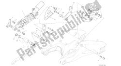 disegno 028 - sospensione posteriore [mod: 959.959 aws] cornice del gruppo