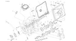 dessin 013 - testa orizzontale - distribuzione [mod: 959,959 aws] groupe moteur