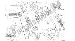 dessin 021 - semimanubri - ammortizzatore di sterzo [mod: 959,959 aws] cadre de groupe