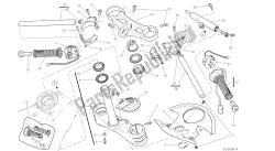 disegno 021 - semimanubri - ammortizzatore di sterzo [mod: 959.959 aws] cornice del gruppo