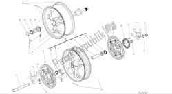 disegno 026 - ruota anteriore e posteriore [xst: cal, cdn] cornice del gruppo