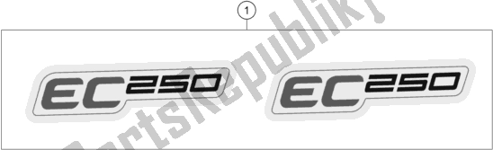 Tutte le parti per il Decalcomania del Gasgas EC 250 EU 2021