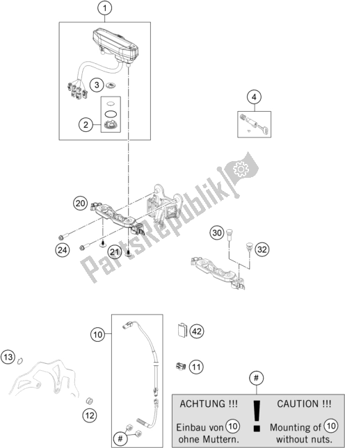 All parts for the Instruments / Lock System of the Gasgas EC 250F EU 2021