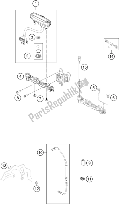 All parts for the Instruments / Lock System of the Gasgas EC 300 EU 2021