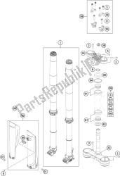 forcella anteriore, pinza tripla