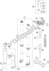 fourche avant, triple serrage