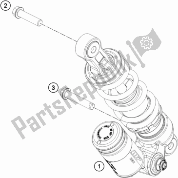 Wszystkie części do Amortyzator Gasgas MC 50 EU 2021