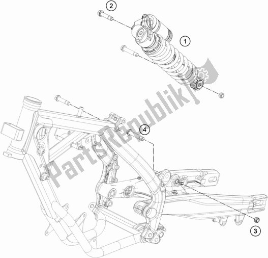 All parts for the Shock Absorber of the Gasgas MC 65 EU 2021