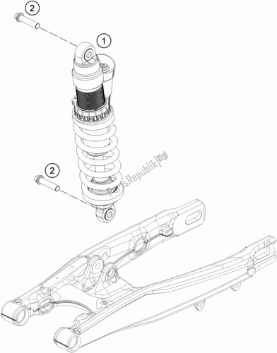 All parts for the Shock Absorber of the Gasgas MC 85 19/ 16 EU 851916 2021