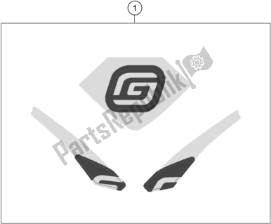 All parts for the Decal of the Gasgas MC-E 5 EU 2021