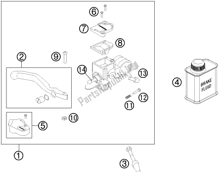 Wszystkie części do Front Brake Control Gasgas MC-E 5 EU 2021