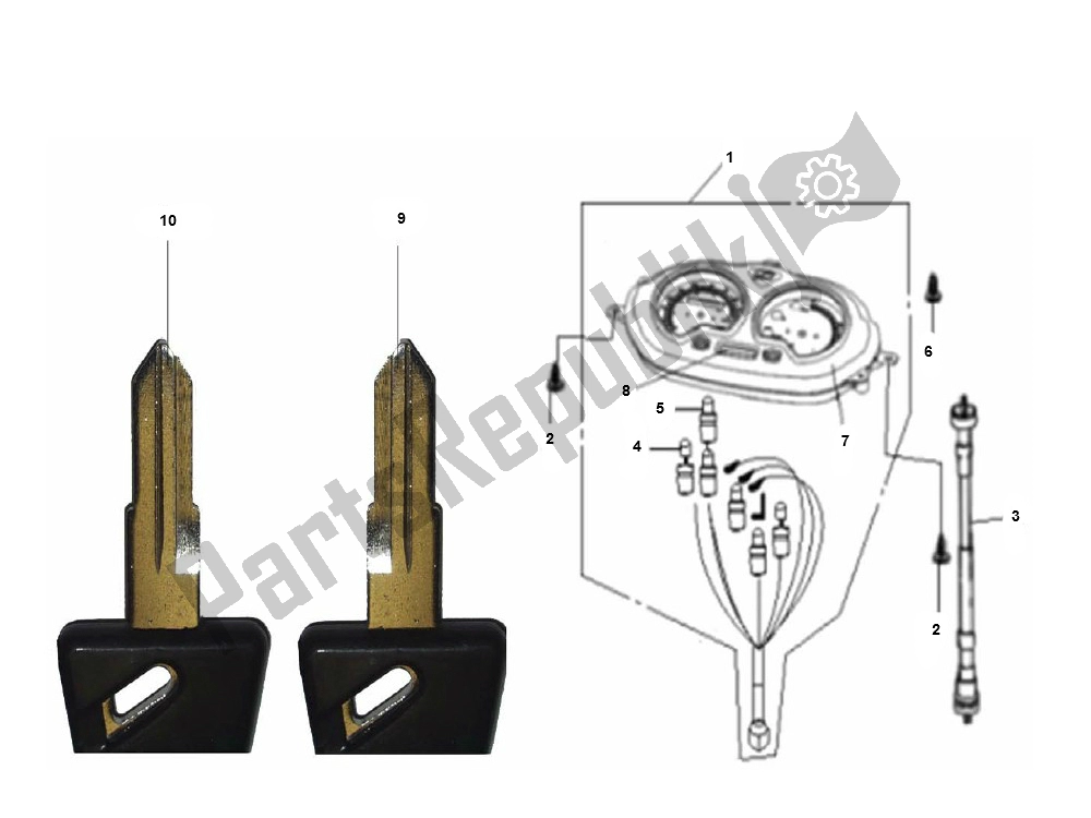 Toutes les pièces pour le Cockpit du Generic Cracker Zwart 10 45 KM H 50 2000 - 2010