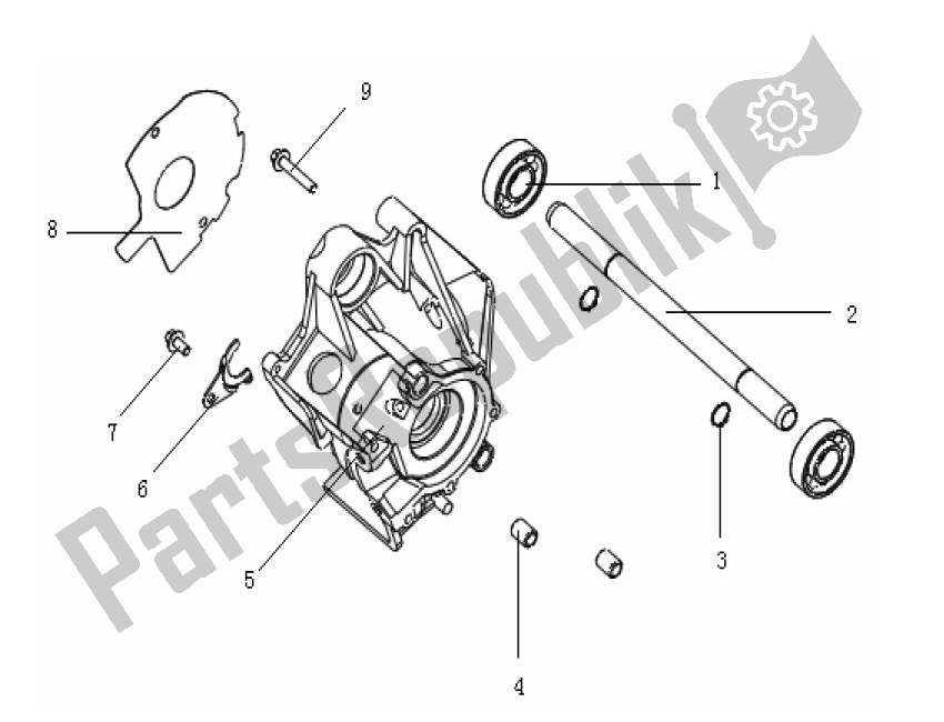 Toutes les pièces pour le Carterhelft du Generic Ideo WIT 10 45 KM H 50 2000 - 2010