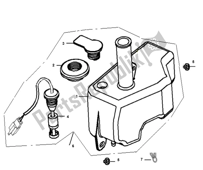 All parts for the Olietank of the Generic Ideo Zwart 10 25 KM H 50 2000 - 2010