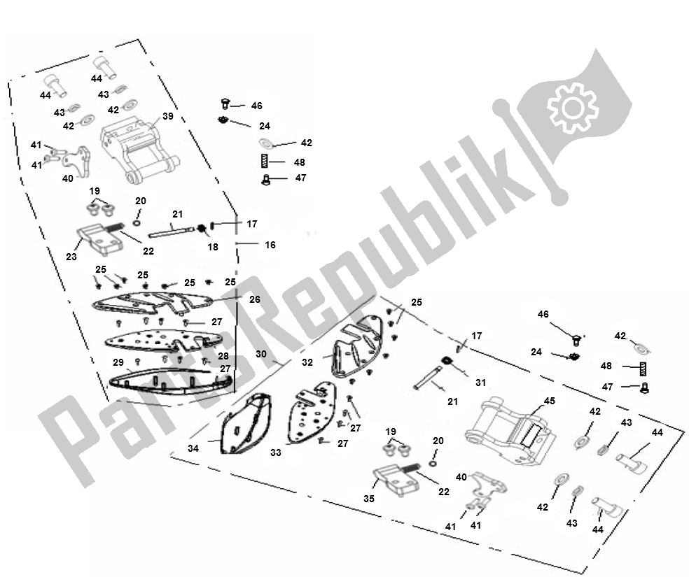 All parts for the Duo Steunen of the Generic Ideo Zwart 10 25 KM H 50 2000 - 2010