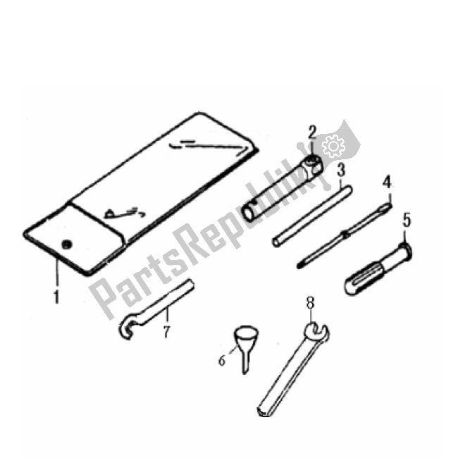 Todas las partes para Conjunto De Herramientas de Generic XOR Geel 09 45 KM H 50 2000 - 2010