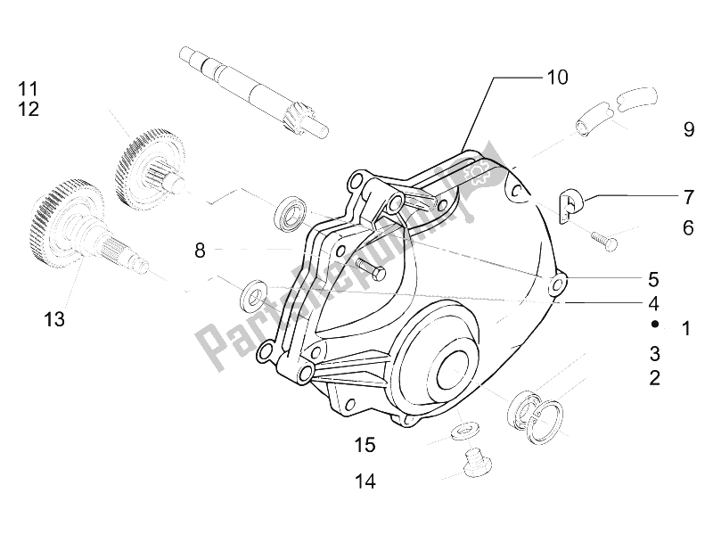 Toutes les pièces pour le Unité De Réduction du Gilera Nexus 500 E3 2009