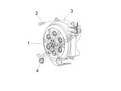 Flywheel magneto cover - Oil filter