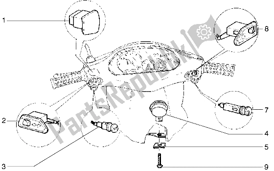 All parts for the Electrical Devices of the Gilera Runner VX 125 1998