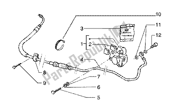 Tutte le parti per il Pinza (veicolo Con Freno Al Mozzo Posteriore) del Gilera Runner 125 FX 2T 1998