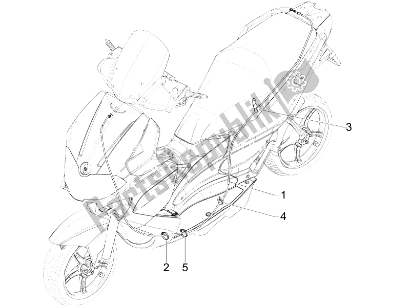 All parts for the Transmissions of the Gilera Runner 125 ST 4T E3 2008