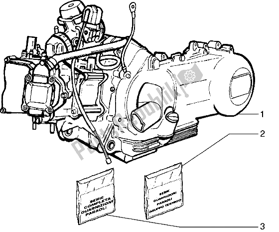 Toutes les pièces pour le Moteur du Gilera DNA 125 1998