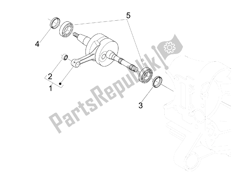 Toutes les pièces pour le Vilebrequin du Gilera Stalker Naked 50 2008